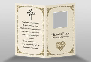 Free Printable Memorial Card Template from memorialprint.ie