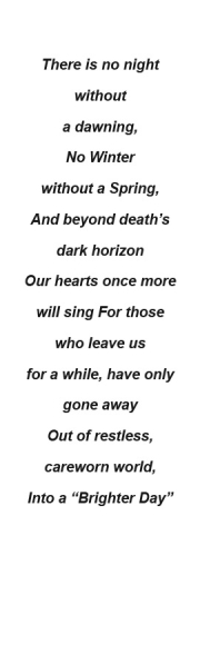 Verse or poem for back of memorial bookmark12