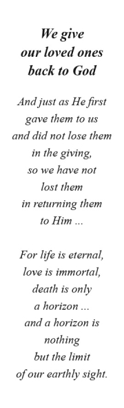 Verse or poem for back of memorial bookmark6