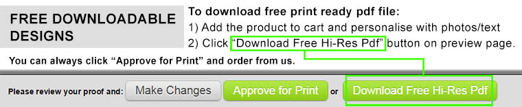 Image explains how to download personalised card in pdf.