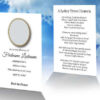 wallet memorial card design