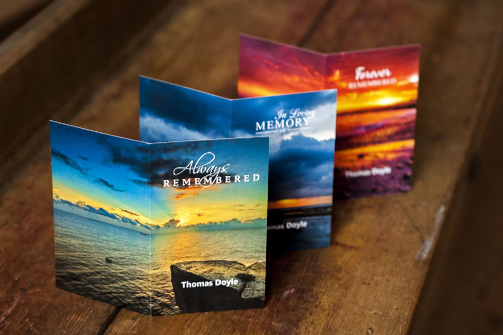 MP39 - Scenic Memorial Card - Memorial Printers