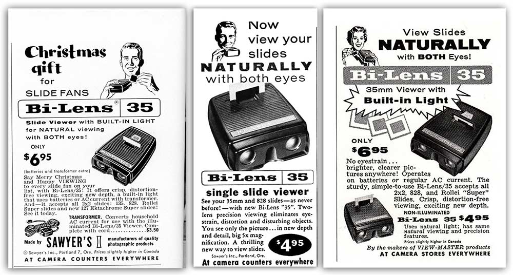 Old press ads of Bi-lens 35