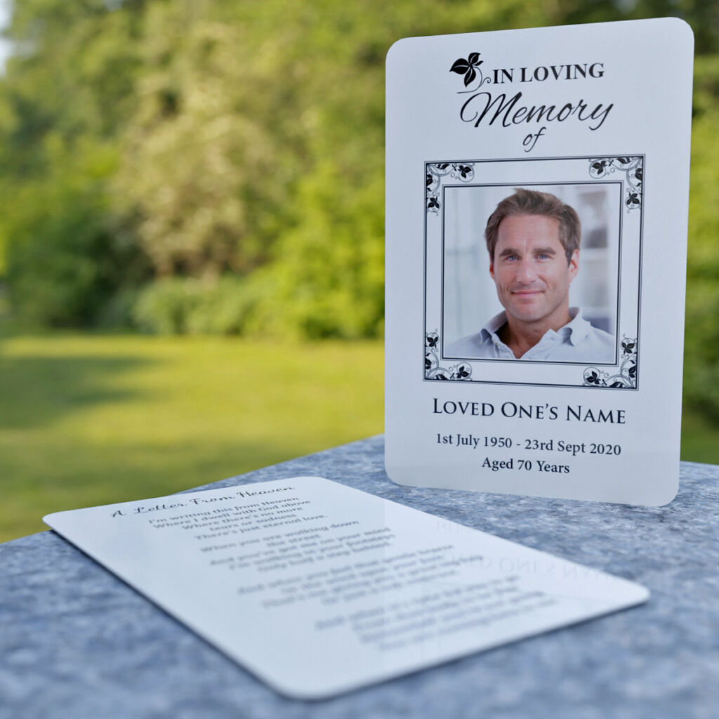 Wallet Memorial Card MPW24 Memorial Printers