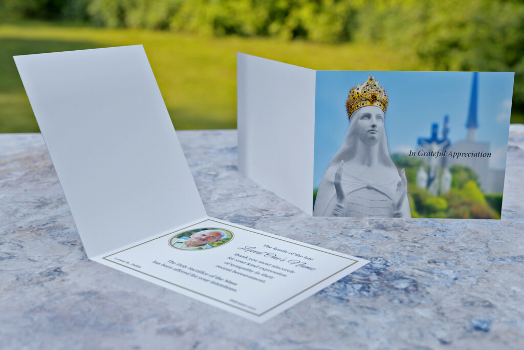 Our Lady of Knock Folding Acknowledgement Card